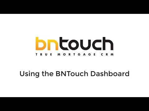 BNTouch Initial Training: Dashboard Tab